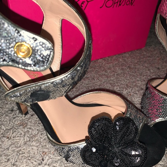 Betsey Johnson Sequin Heels - Picture 4 of 5